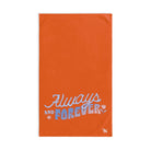 Always and Forever Orange | Funny Gifts for Men - Gifts for Him - Birthday Gifts for Men, Him, Husband, Boyfriend, New Couple Gifts, Fathers & Valentines Day Gifts, Hand Towels NECTAR NAPKINS
