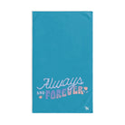 Always and Forever Teal | Novelty Gifts for Boyfriend, Funny Towel Romantic Gift for Wedding Couple Fiance First Year Anniversary Valentines, Party Gag Gifts, Joke Humor Cloth for Husband Men BF NECTAR NAPKINS