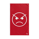 Angry Mad Emoji Red | Sexy Gifts for Boyfriend, Funny Towel Romantic Gift for Wedding Couple Fiance First Year 2nd Anniversary Valentines, Party Gag Gifts, Joke Humor Cloth for Husband Men BF NECTAR NAPKINS