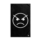 Angry Mad EmojiBlack | Sexy Gifts for Boyfriend, Funny Towel Romantic Gift for Wedding Couple Fiance First Year 2nd Anniversary Valentines, Party Gag Gifts, Joke Humor Cloth for Husband Men BF NECTAR NAPKINS
