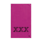 BLK XXX Triple Rated Fuscia | Funny Gifts for Men - Gifts for Him - Birthday Gifts for Men, Him, Husband, Boyfriend, New Couple Gifts, Fathers & Valentines Day Gifts, Hand Towels NECTAR NAPKINS