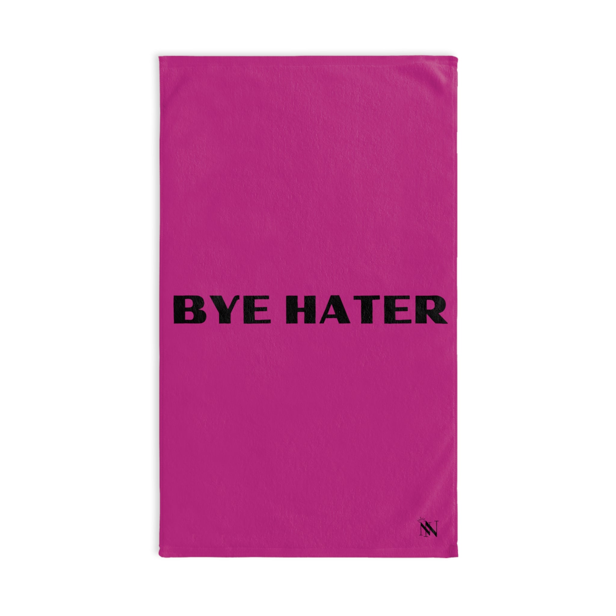 BYE Hater Fun Fuscia | Funny Gifts for Men - Gifts for Him - Birthday Gifts for Men, Him, Husband, Boyfriend, New Couple Gifts, Fathers & Valentines Day Gifts, Hand Towels NECTAR NAPKINS