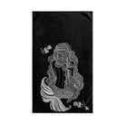 Back Mermaid Sea Black | Sexy Gifts for Boyfriend, Funny Towel Romantic Gift for Wedding Couple Fiance First Year 2nd Anniversary Valentines, Party Gag Gifts, Joke Humor Cloth for Husband Men BF NECTAR NAPKINS