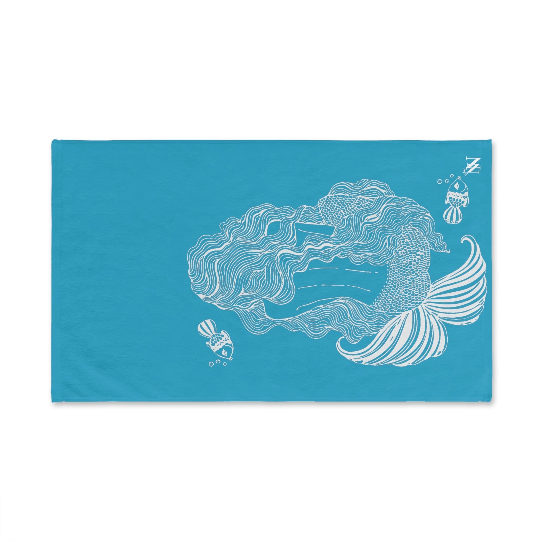 Back Mermaid Sea Teal | Novelty Gifts for Boyfriend, Funny Towel Romantic Gift for Wedding Couple Fiance First Year Anniversary Valentines, Party Gag Gifts, Joke Humor Cloth for Husband Men BF NECTAR NAPKINS