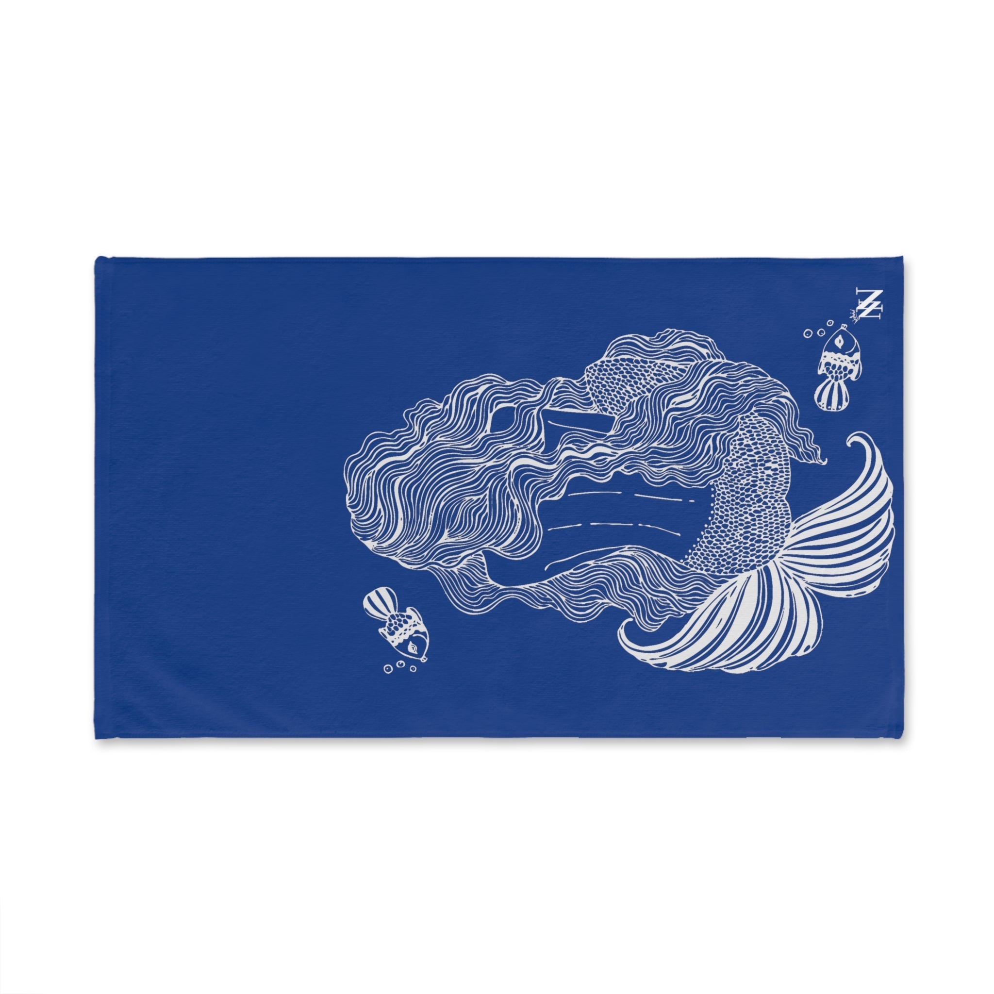 Back Mermaid SeaBlue | Gifts for Boyfriend, Funny Towel Romantic Gift for Wedding Couple Fiance First Year Anniversary Valentines, Party Gag Gifts, Joke Humor Cloth for Husband Men BF NECTAR NAPKINS