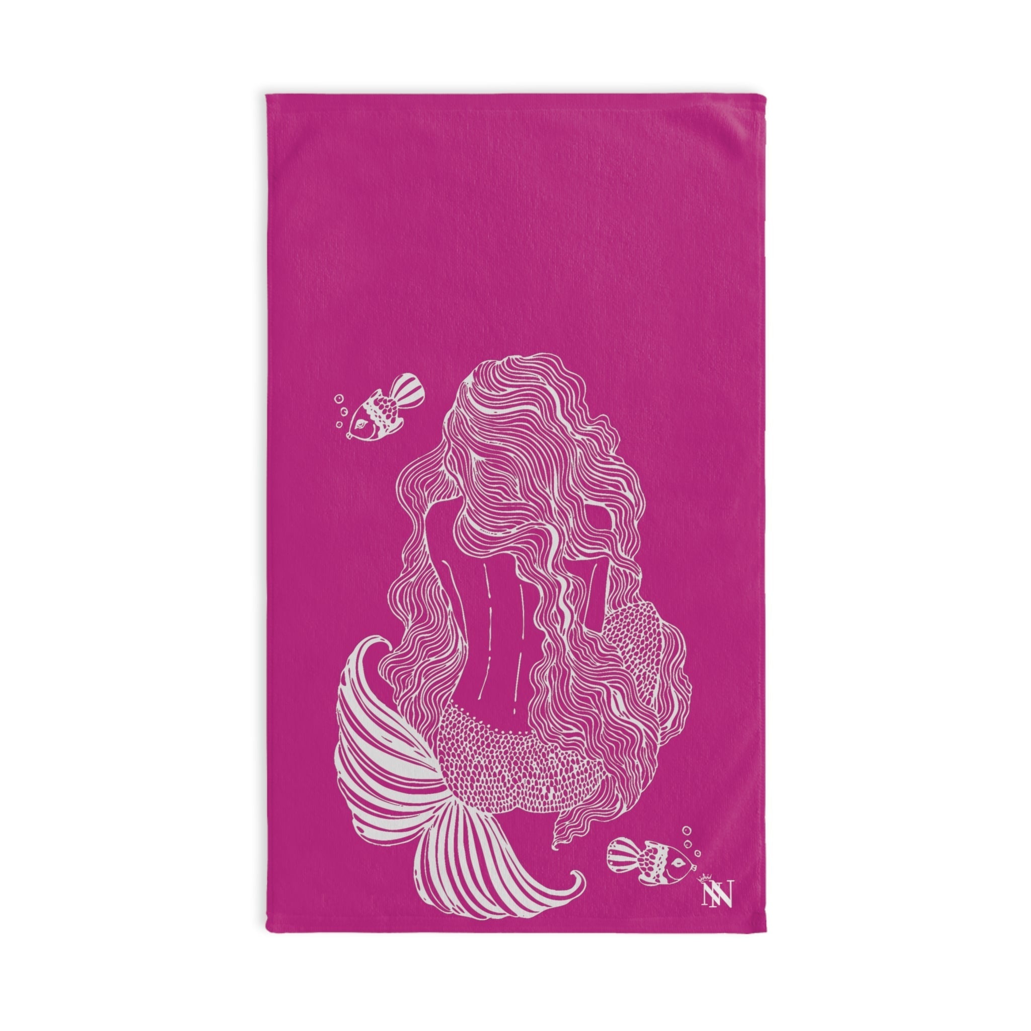 Back Mermaid SeaFuscia | Funny Gifts for Men - Gifts for Him - Birthday Gifts for Men, Him, Husband, Boyfriend, New Couple Gifts, Fathers & Valentines Day Gifts, Hand Towels NECTAR NAPKINS