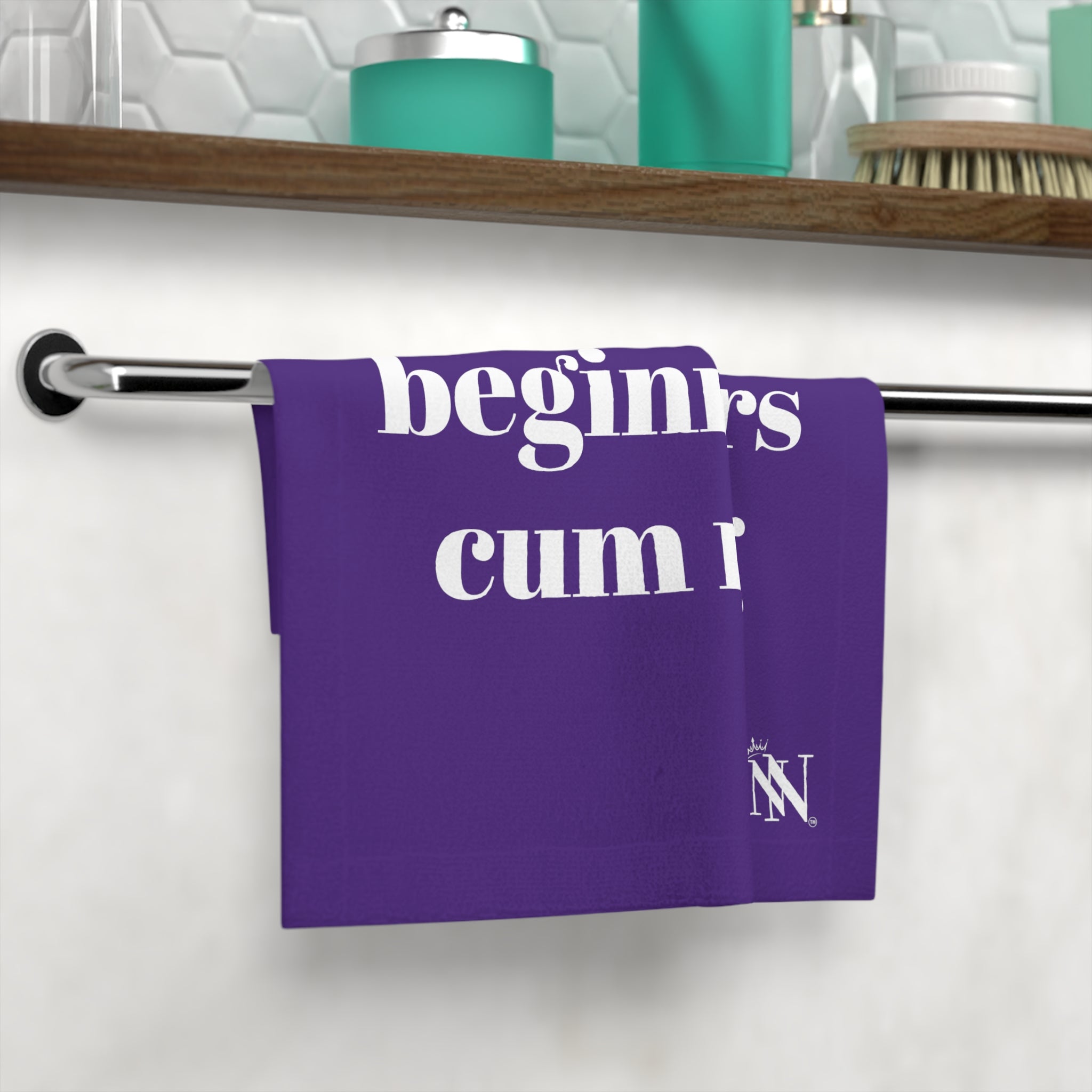 Beginner Cum Rag 2 | Gifts for Boyfriend, Funny Towel Romantic Gift for Wedding Couple Fiance First Year Anniversary Valentines, Party Gag Gifts, Joke Humor Cloth for Husband Men BF NECTAR NAPKINS