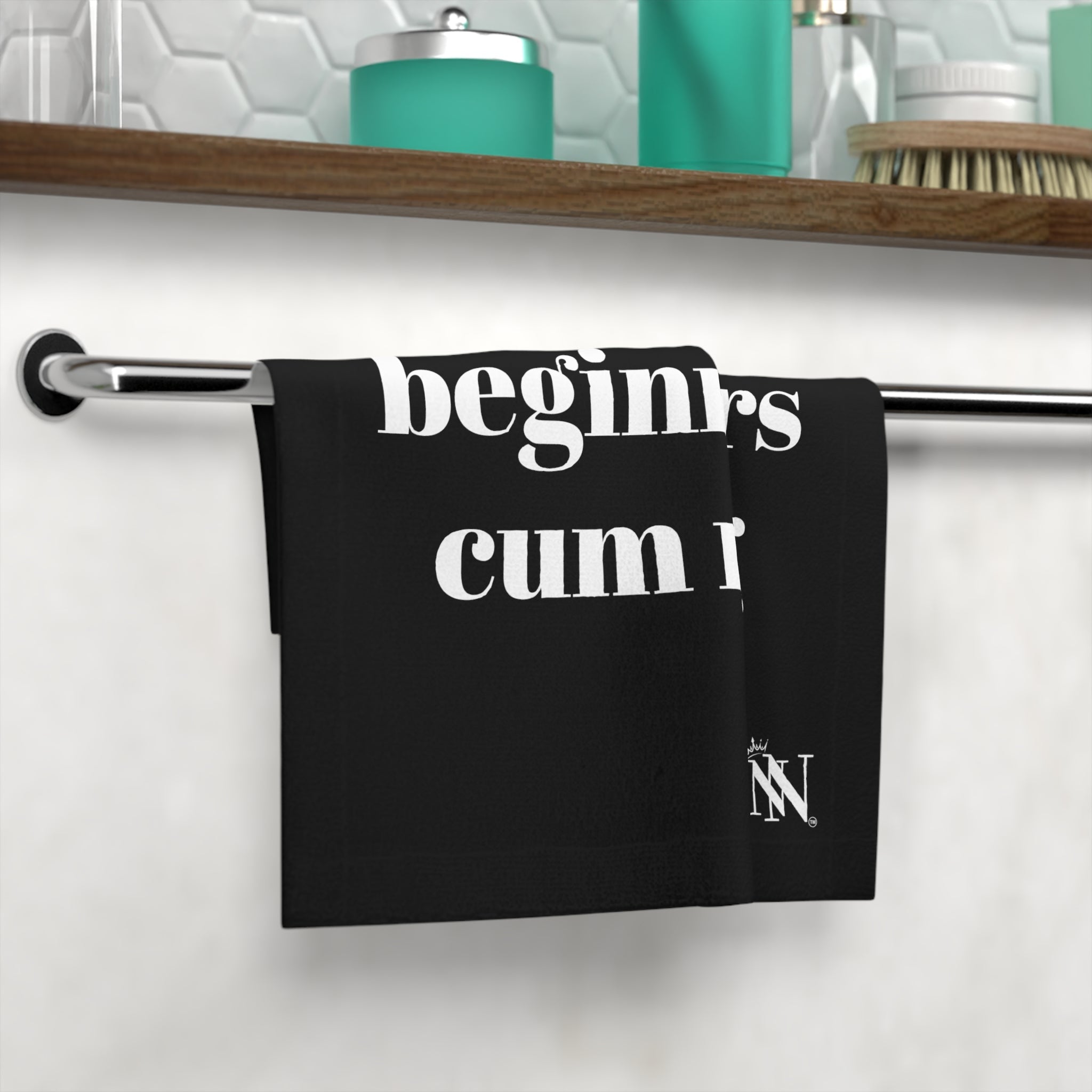 Beginner Cum Rag 2 | Gifts for Boyfriend, Funny Towel Romantic Gift for Wedding Couple Fiance First Year Anniversary Valentines, Party Gag Gifts, Joke Humor Cloth for Husband Men BF NECTAR NAPKINS