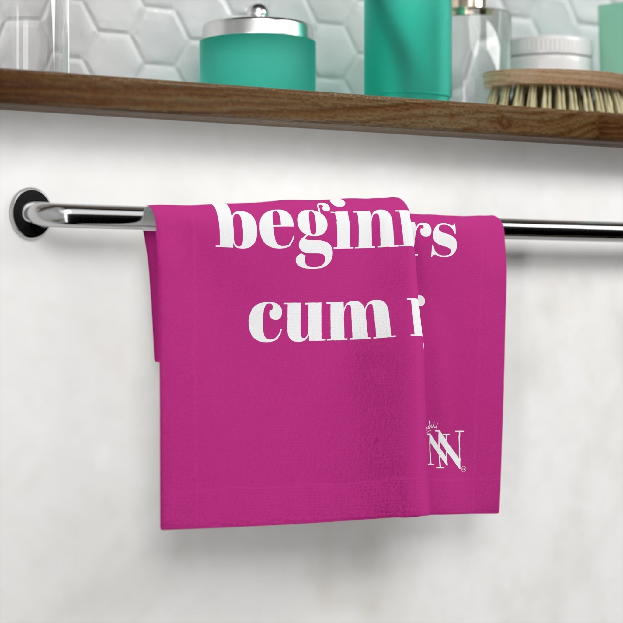 Beginner Cum Rag 2 | Gifts for Boyfriend, Funny Towel Romantic Gift for Wedding Couple Fiance First Year Anniversary Valentines, Party Gag Gifts, Joke Humor Cloth for Husband Men BF NECTAR NAPKINS