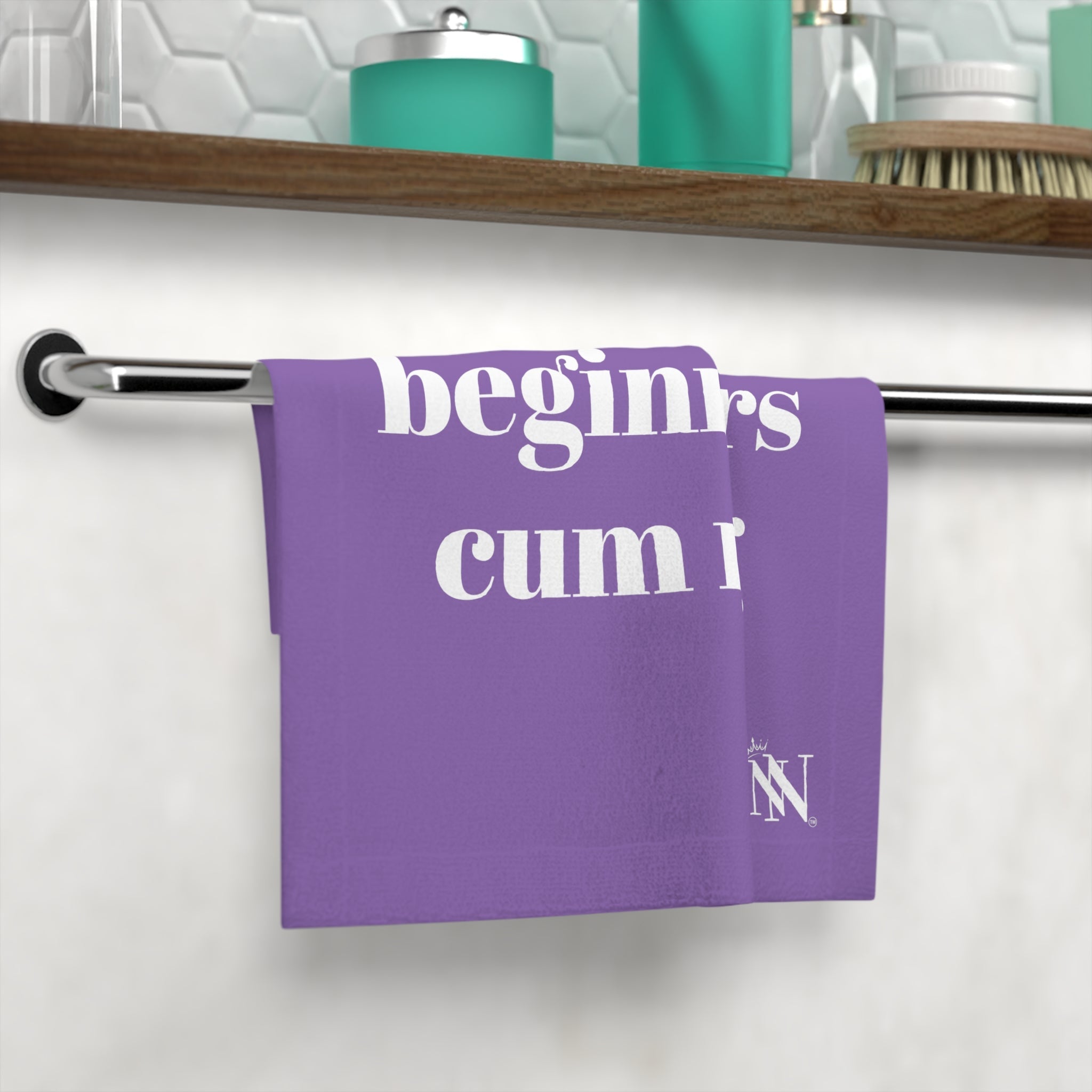 Beginner Cum Rag 2 | Novelty Gifts for Boyfriend, Funny Towel Romantic Gift for Wedding Couple Fiance First Year Anniversary Valentines, Party Gag Gifts, Joke Humor Cloth NECTAR NAPKINS