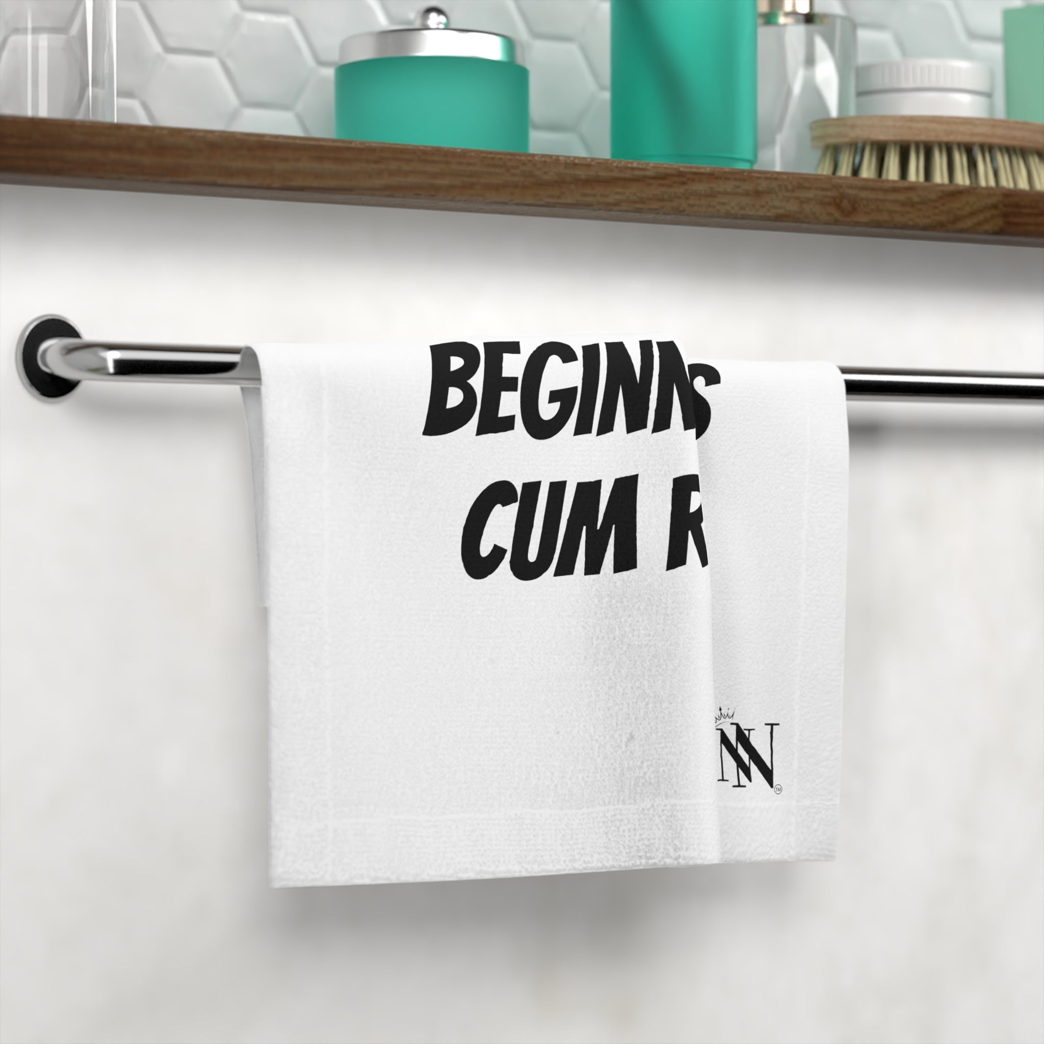 Beginner Cum Rag | Gifts for Boyfriend, Funny Towel Romantic Gift for Wedding Couple Fiance First Year Anniversary Valentines, Party Gag Gifts, Joke Humor Cloth for Husband Men BF NECTAR NAPKINS