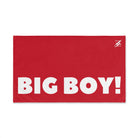 Big Boy Man Red | Sexy Gifts for Boyfriend, Funny Towel Romantic Gift for Wedding Couple Fiance First Year 2nd Anniversary Valentines, Party Gag Gifts, Joke Humor Cloth for Husband Men BF NECTAR NAPKINS