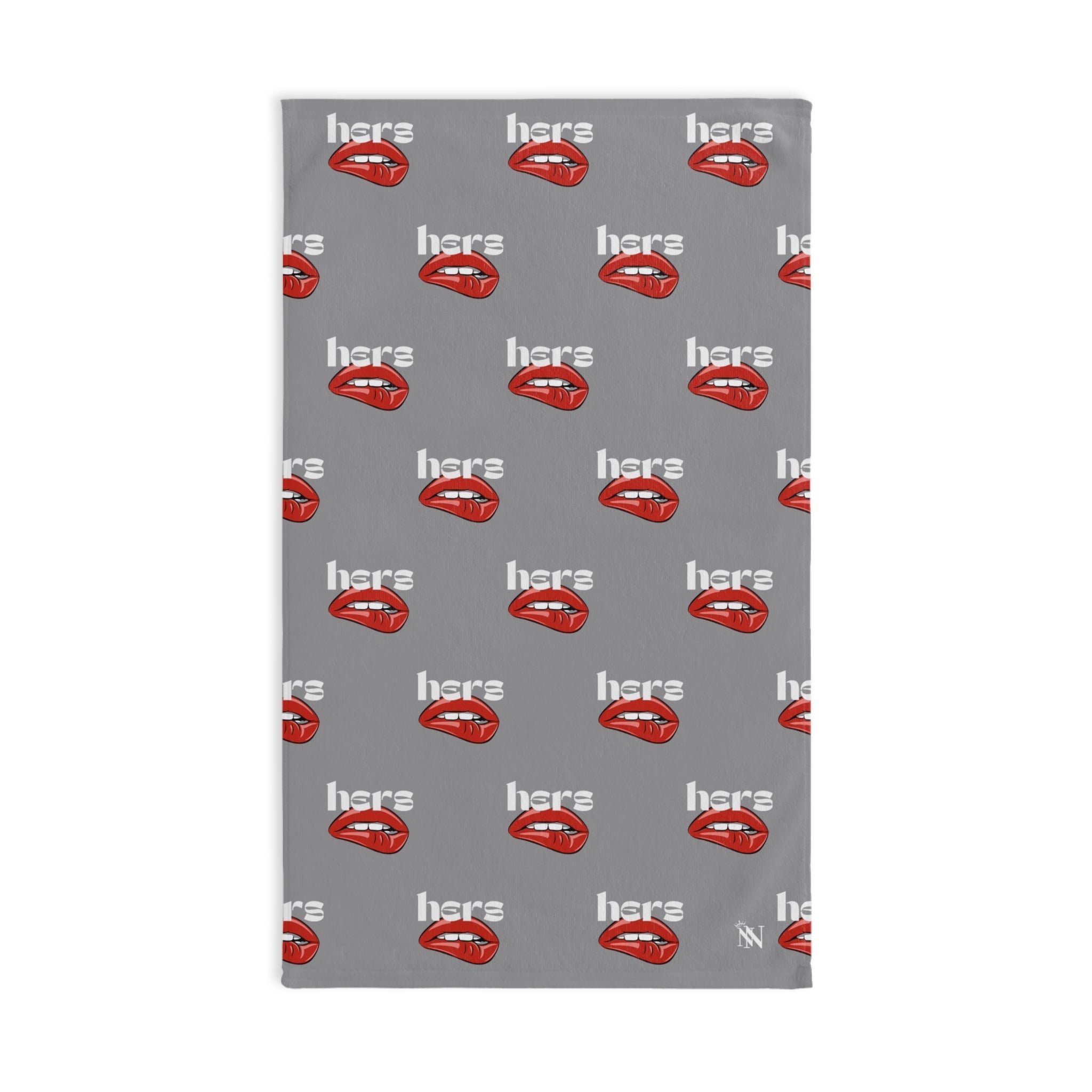 Bite Me Kiss Pattern  Grey | Anniversary Wedding, Christmas, Valentines Day, Birthday Gifts for Him, Her, Romantic Gifts for Wife, Girlfriend, Couples Gifts for Boyfriend, Husband NECTAR NAPKINS