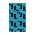 Black Boot Pattern Teal | Novelty Gifts for Boyfriend, Funny Towel Romantic Gift for Wedding Couple Fiance First Year Anniversary Valentines, Party Gag Gifts, Joke Humor Cloth for Husband Men BF NECTAR NAPKINS