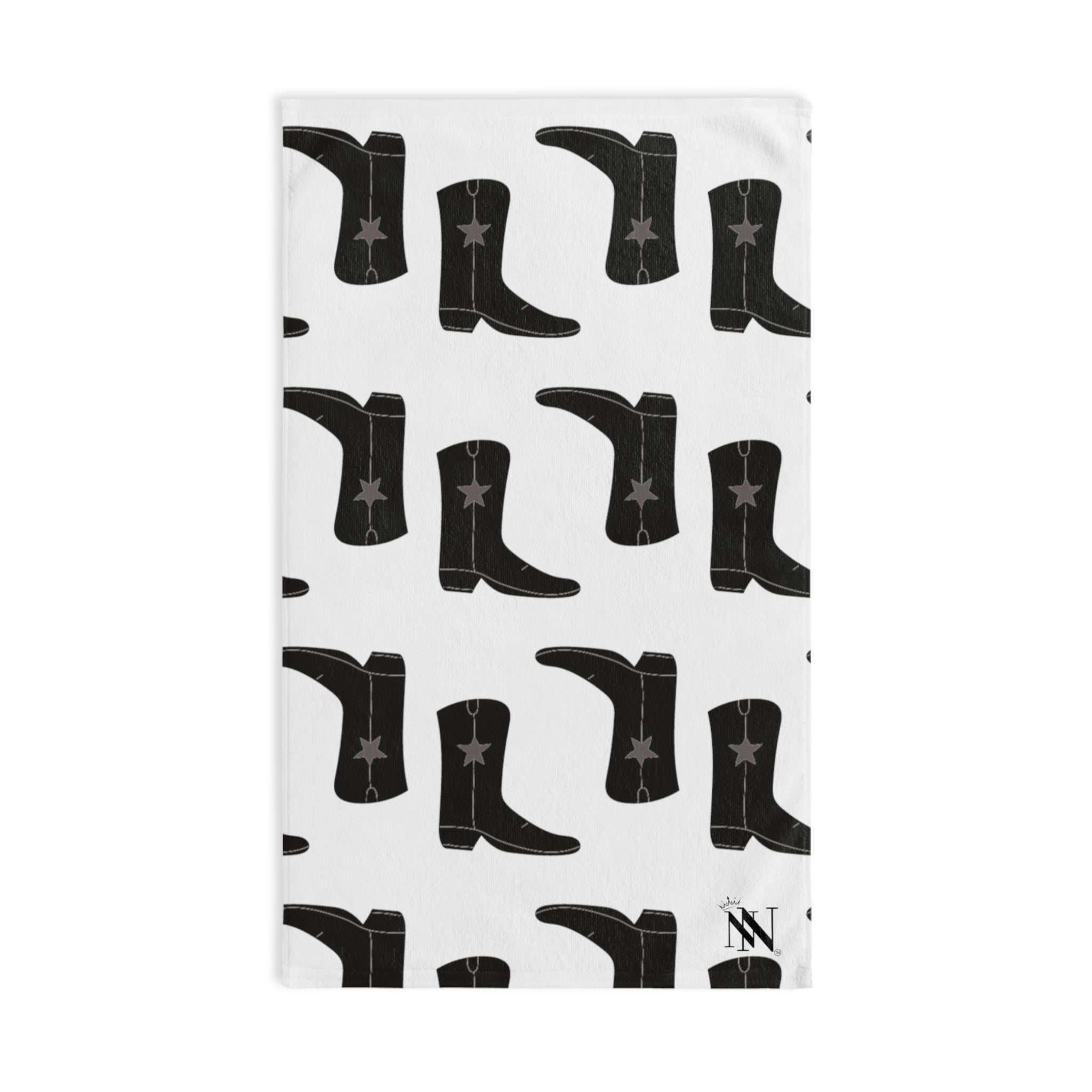 Black Boot Pattern White | Funny Gifts for Men - Gifts for Him - Birthday Gifts for Men, Him, Her, Husband, Boyfriend, Girlfriend, New Couple Gifts, Fathers & Valentines Day Gifts, Christmas Gifts NECTAR NAPKINS