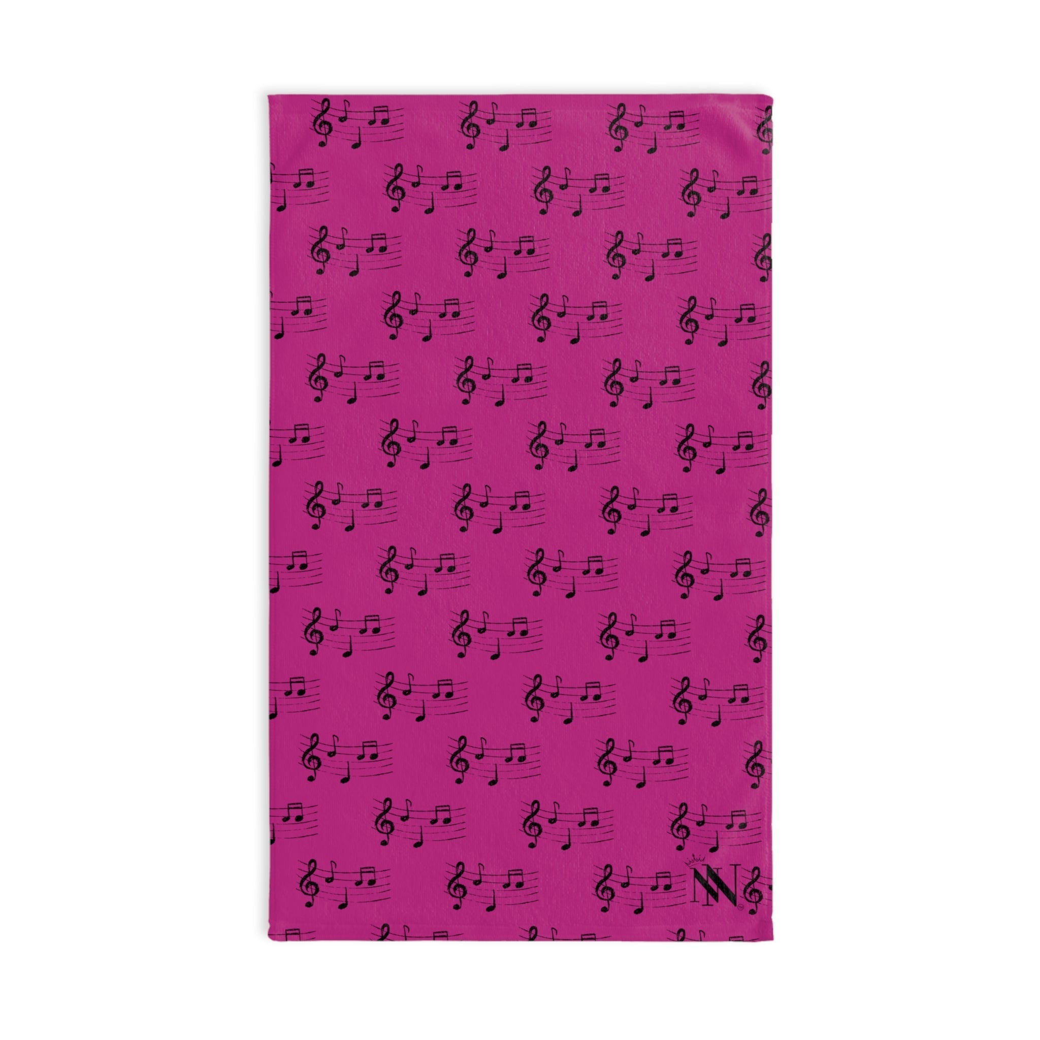 Black Love Notes Fuscia | Funny Gifts for Men - Gifts for Him - Birthday Gifts for Men, Him, Husband, Boyfriend, New Couple Gifts, Fathers & Valentines Day Gifts, Hand Towels NECTAR NAPKINS