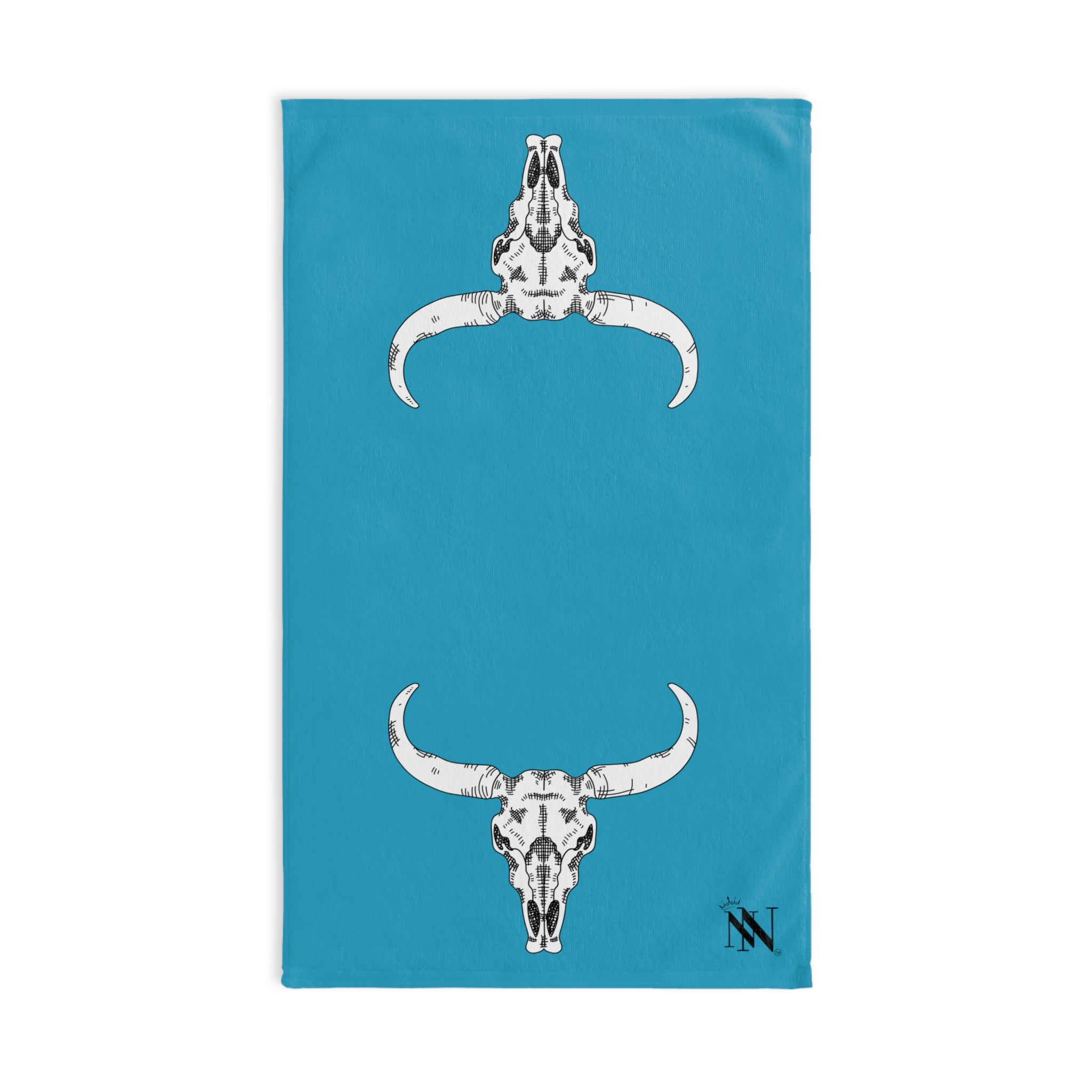 Black Mr Mrs Cow Skull Teal | Novelty Gifts for Boyfriend, Funny Towel Romantic Gift for Wedding Couple Fiance First Year Anniversary Valentines, Party Gag Gifts, Joke Humor Cloth for Husband Men BF NECTAR NAPKINS