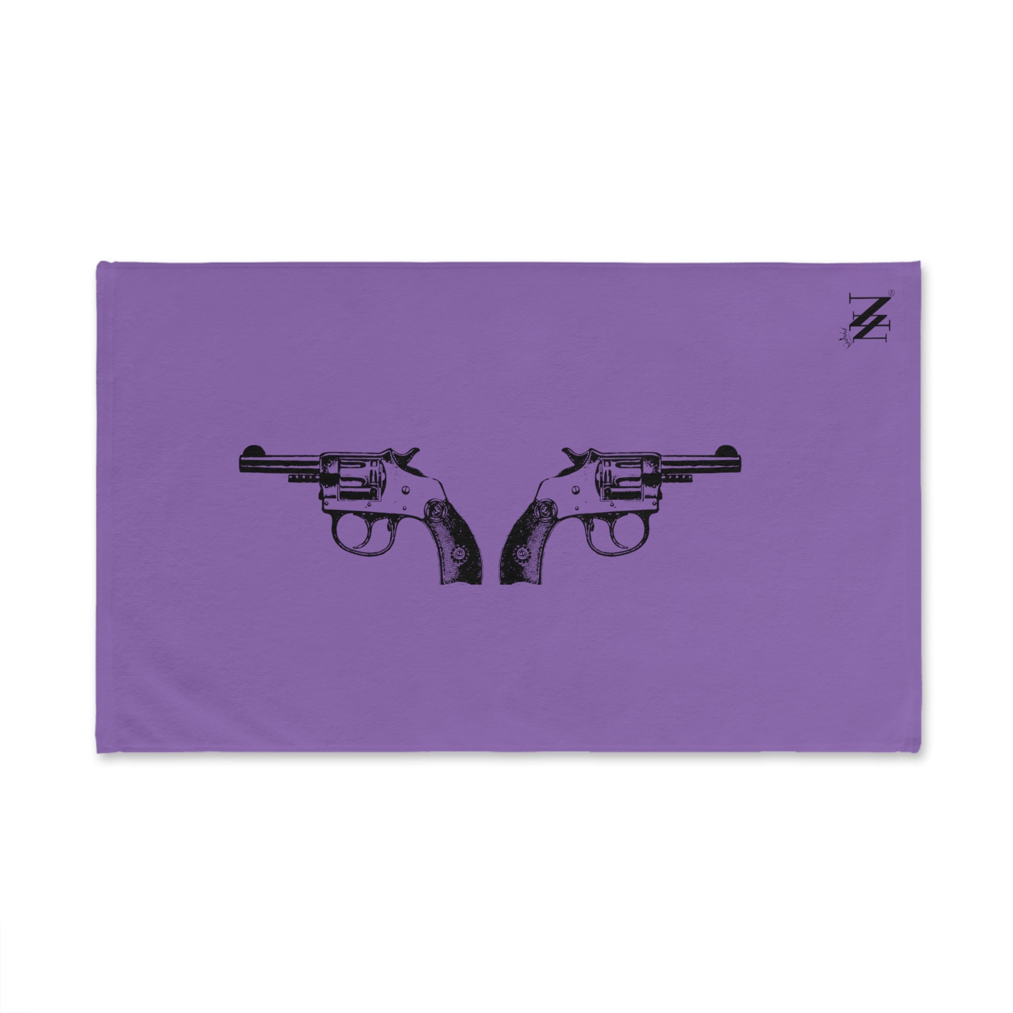 Black Revolver Gun Show Lavendar | Funny Gifts for Men - Gifts for Him - Birthday Gifts for Men, Him, Husband, Boyfriend, New Couple Gifts, Fathers & Valentines Day Gifts, Hand Towels NECTAR NAPKINS