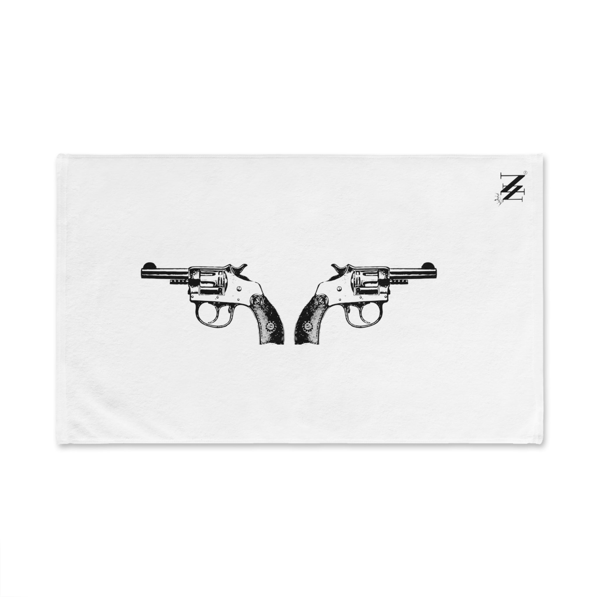 Black Revolver Gun Show White | Funny Gifts for Men - Gifts for Him - Birthday Gifts for Men, Him, Her, Husband, Boyfriend, Girlfriend, New Couple Gifts, Fathers & Valentines Day Gifts, Christmas Gifts NECTAR NAPKINS