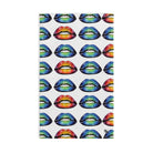 Blue Lips Pattern White | Funny Gifts for Men - Gifts for Him - Birthday Gifts for Men, Him, Her, Husband, Boyfriend, Girlfriend, New Couple Gifts, Fathers & Valentines Day Gifts, Christmas Gifts NECTAR NAPKINS