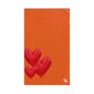 Bouquet Red Heart Orange | Funny Gifts for Men - Gifts for Him - Birthday Gifts for Men, Him, Husband, Boyfriend, New Couple Gifts, Fathers & Valentines Day Gifts, Hand Towels NECTAR NAPKINS