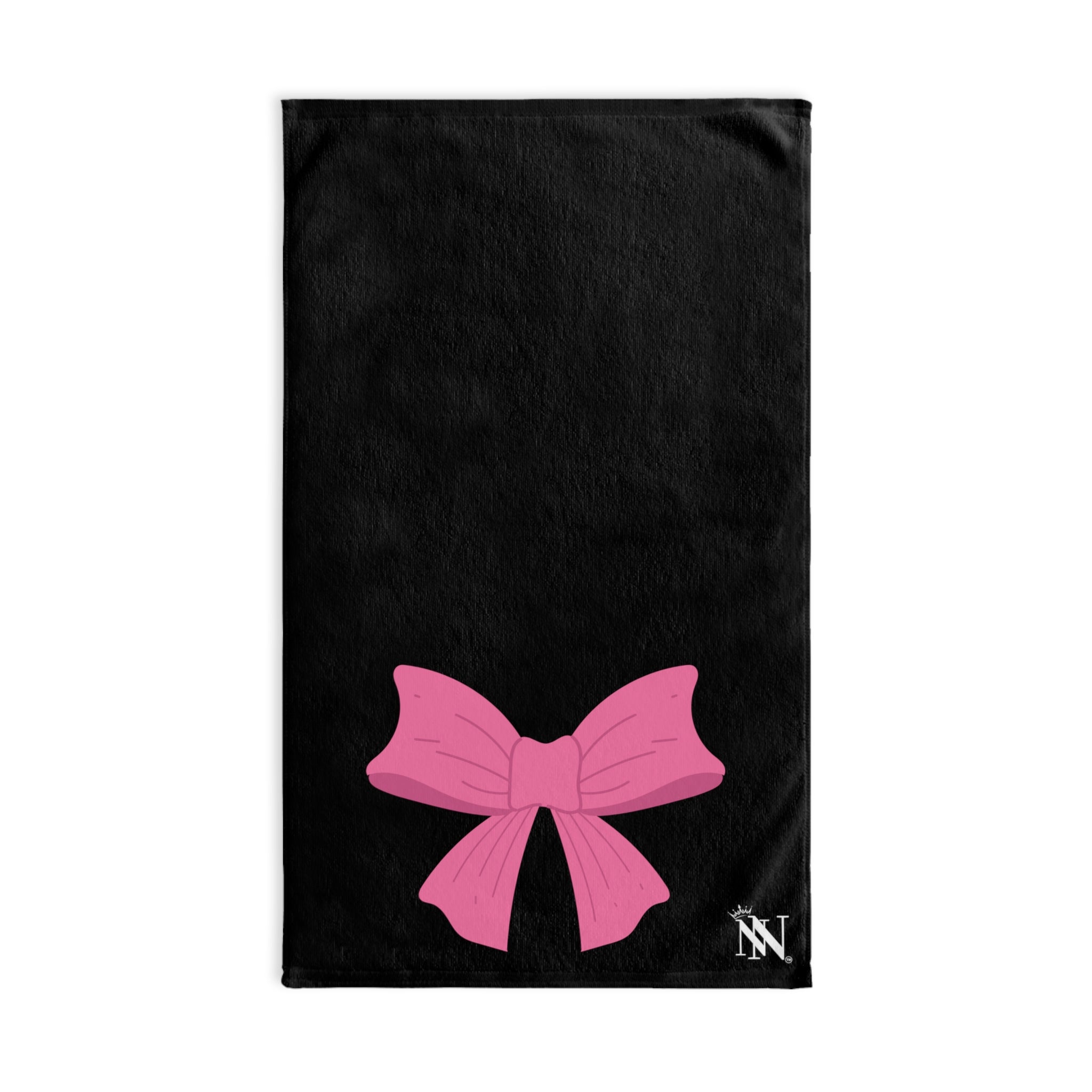 Bow Ribbon Pink Black | Sexy Gifts for Boyfriend, Funny Towel Romantic Gift for Wedding Couple Fiance First Year 2nd Anniversary Valentines, Party Gag Gifts, Joke Humor Cloth for Husband Men BF NECTAR NAPKINS