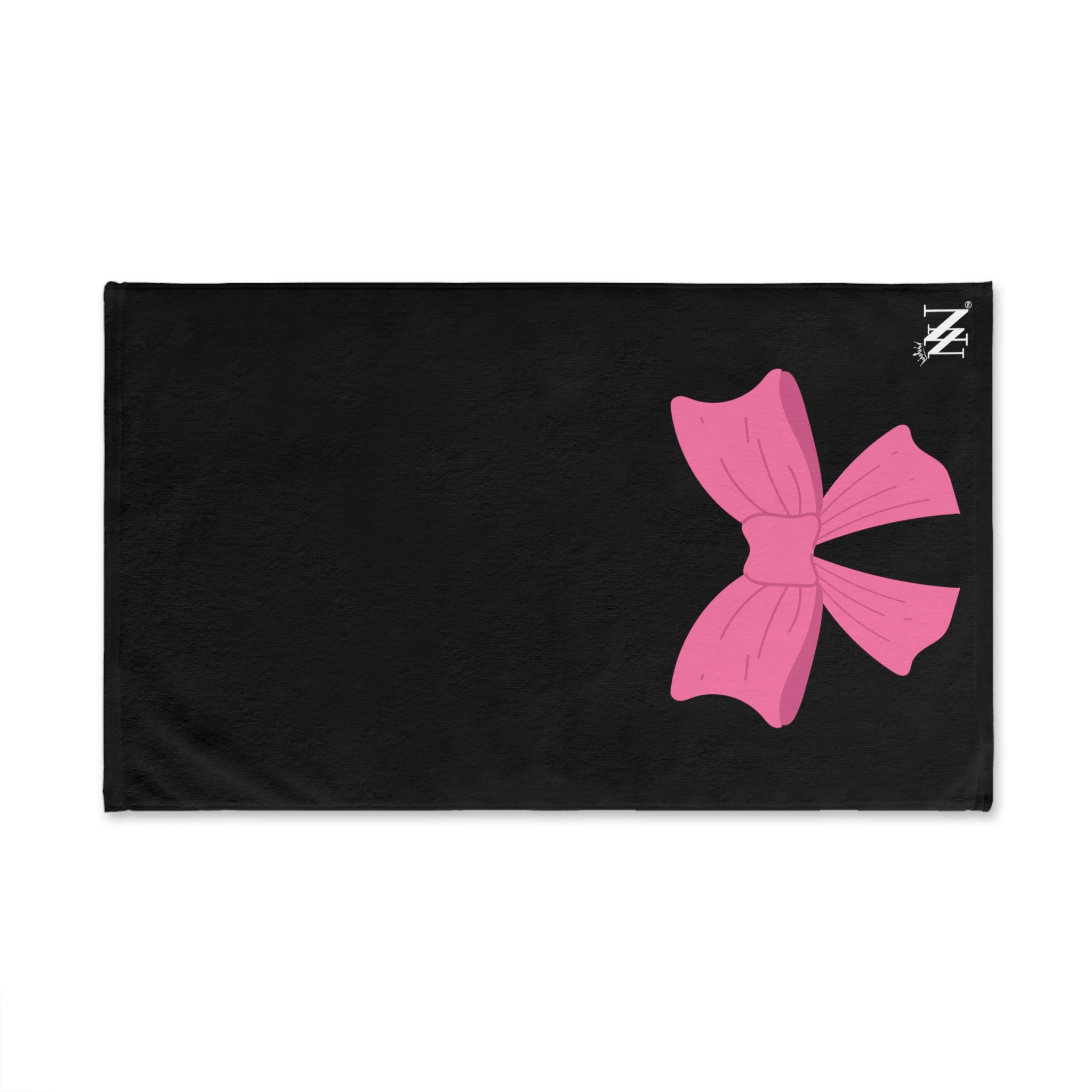 Bow Ribbon Pink Black | Sexy Gifts for Boyfriend, Funny Towel Romantic Gift for Wedding Couple Fiance First Year 2nd Anniversary Valentines, Party Gag Gifts, Joke Humor Cloth for Husband Men BF NECTAR NAPKINS