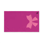 Bow Ribbon Pink Fuscia | Funny Gifts for Men - Gifts for Him - Birthday Gifts for Men, Him, Husband, Boyfriend, New Couple Gifts, Fathers & Valentines Day Gifts, Hand Towels NECTAR NAPKINS