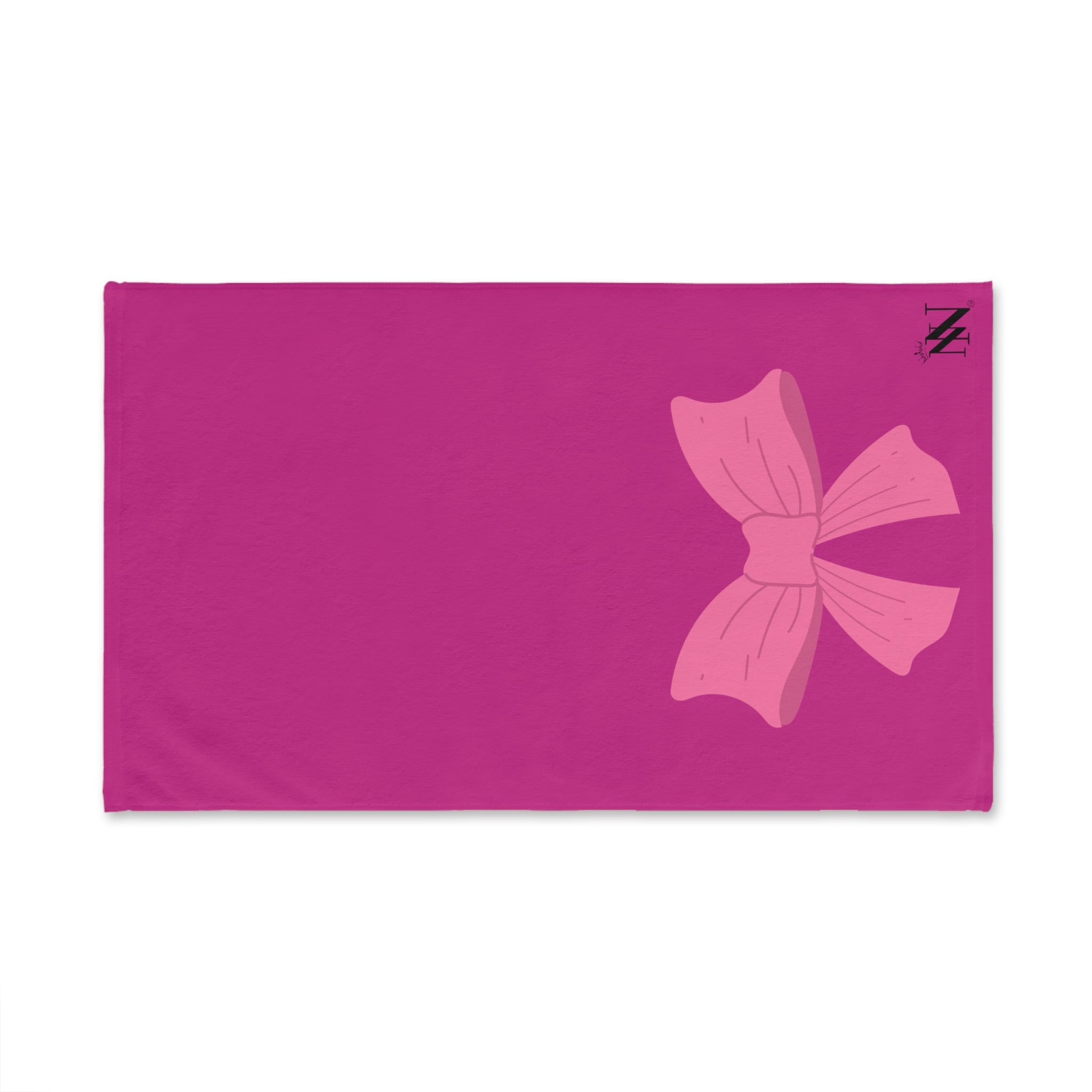 Bow Ribbon Pink Fuscia | Funny Gifts for Men - Gifts for Him - Birthday Gifts for Men, Him, Husband, Boyfriend, New Couple Gifts, Fathers & Valentines Day Gifts, Hand Towels NECTAR NAPKINS