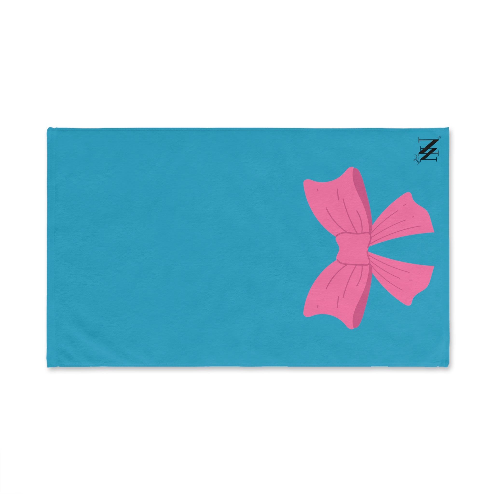 Bow Ribbon Pink Teal | Novelty Gifts for Boyfriend, Funny Towel Romantic Gift for Wedding Couple Fiance First Year Anniversary Valentines, Party Gag Gifts, Joke Humor Cloth for Husband Men BF NECTAR NAPKINS