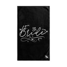 Bridal Heart Script Black | Sexy Gifts for Boyfriend, Funny Towel Romantic Gift for Wedding Couple Fiance First Year 2nd Anniversary Valentines, Party Gag Gifts, Joke Humor Cloth for Husband Men BF NECTAR NAPKINS