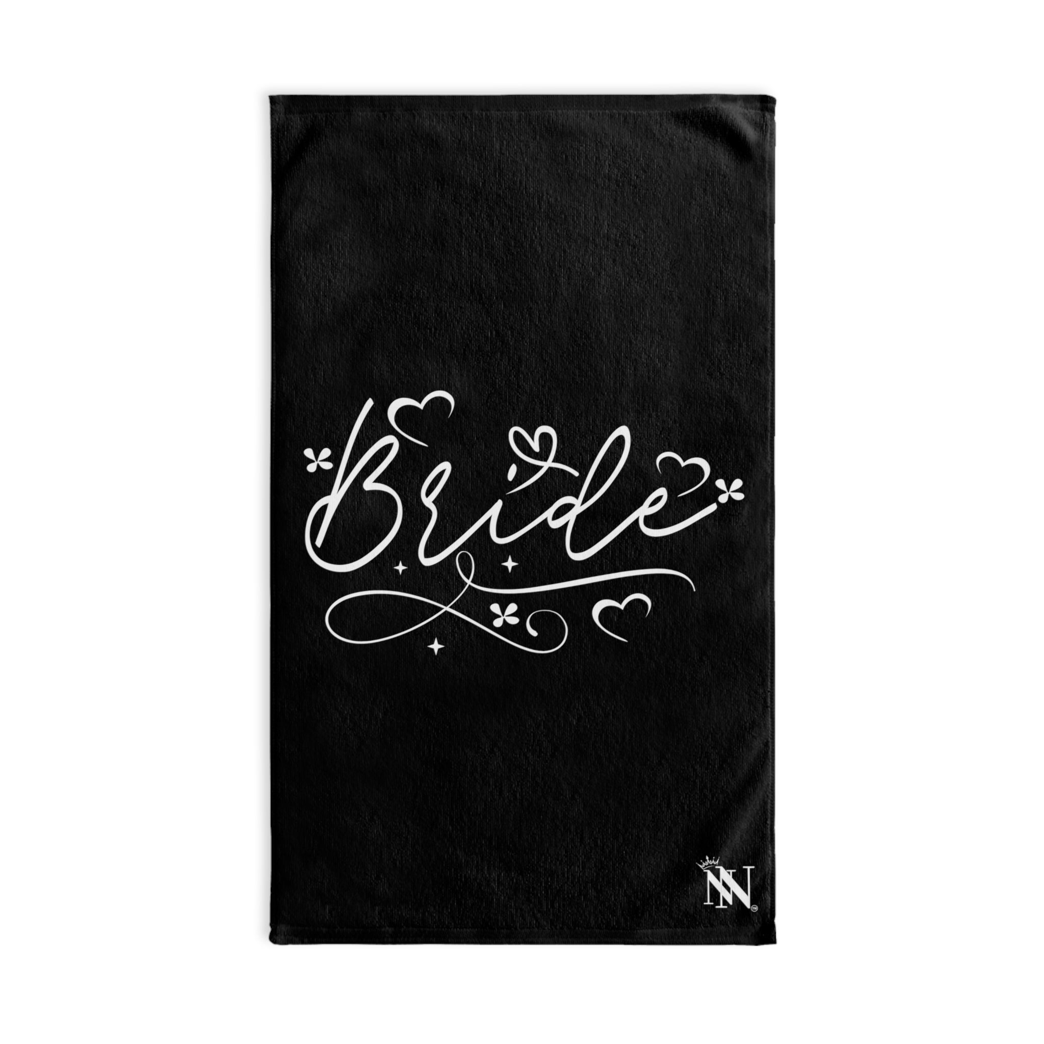Bridal Heart Script Black | Sexy Gifts for Boyfriend, Funny Towel Romantic Gift for Wedding Couple Fiance First Year 2nd Anniversary Valentines, Party Gag Gifts, Joke Humor Cloth for Husband Men BF NECTAR NAPKINS