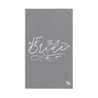 Bridal Heart Script Grey | Anniversary Wedding, Christmas, Valentines Day, Birthday Gifts for Him, Her, Romantic Gifts for Wife, Girlfriend, Couples Gifts for Boyfriend, Husband NECTAR NAPKINS