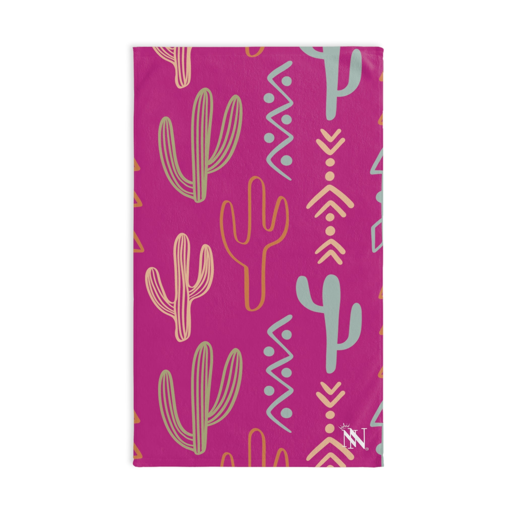 Cactus Western Fuscia | Funny Gifts for Men - Gifts for Him - Birthday Gifts for Men, Him, Husband, Boyfriend, New Couple Gifts, Fathers & Valentines Day Gifts, Hand Towels NECTAR NAPKINS
