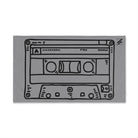 Cassette Black 80s Grey | Anniversary Wedding, Christmas, Valentines Day, Birthday Gifts for Him, Her, Romantic Gifts for Wife, Girlfriend, Couples Gifts for Boyfriend, Husband NECTAR NAPKINS