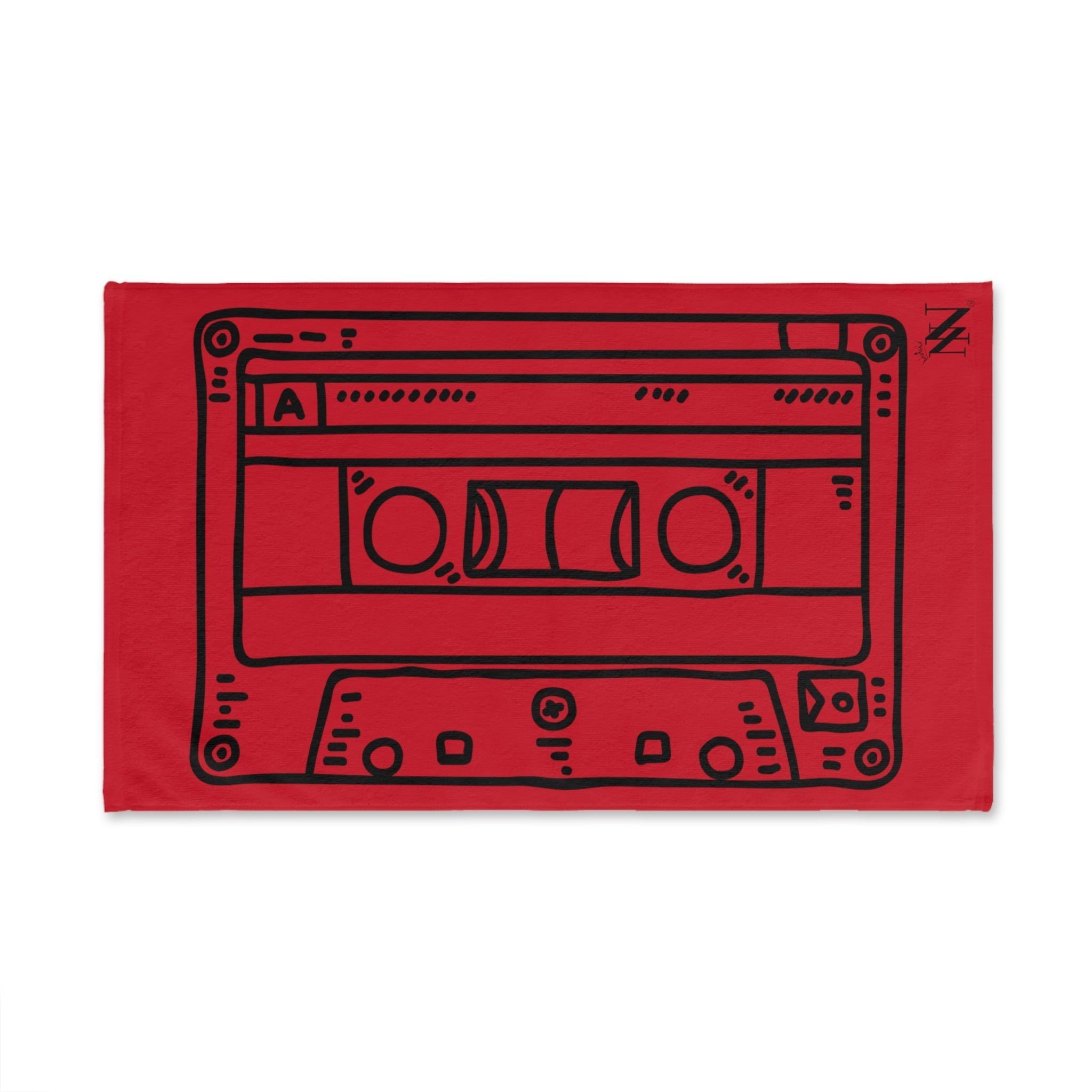 Cassette Black 80s Red | Sexy Gifts for Boyfriend, Funny Towel Romantic Gift for Wedding Couple Fiance First Year 2nd Anniversary Valentines, Party Gag Gifts, Joke Humor Cloth for Husband Men BF NECTAR NAPKINS