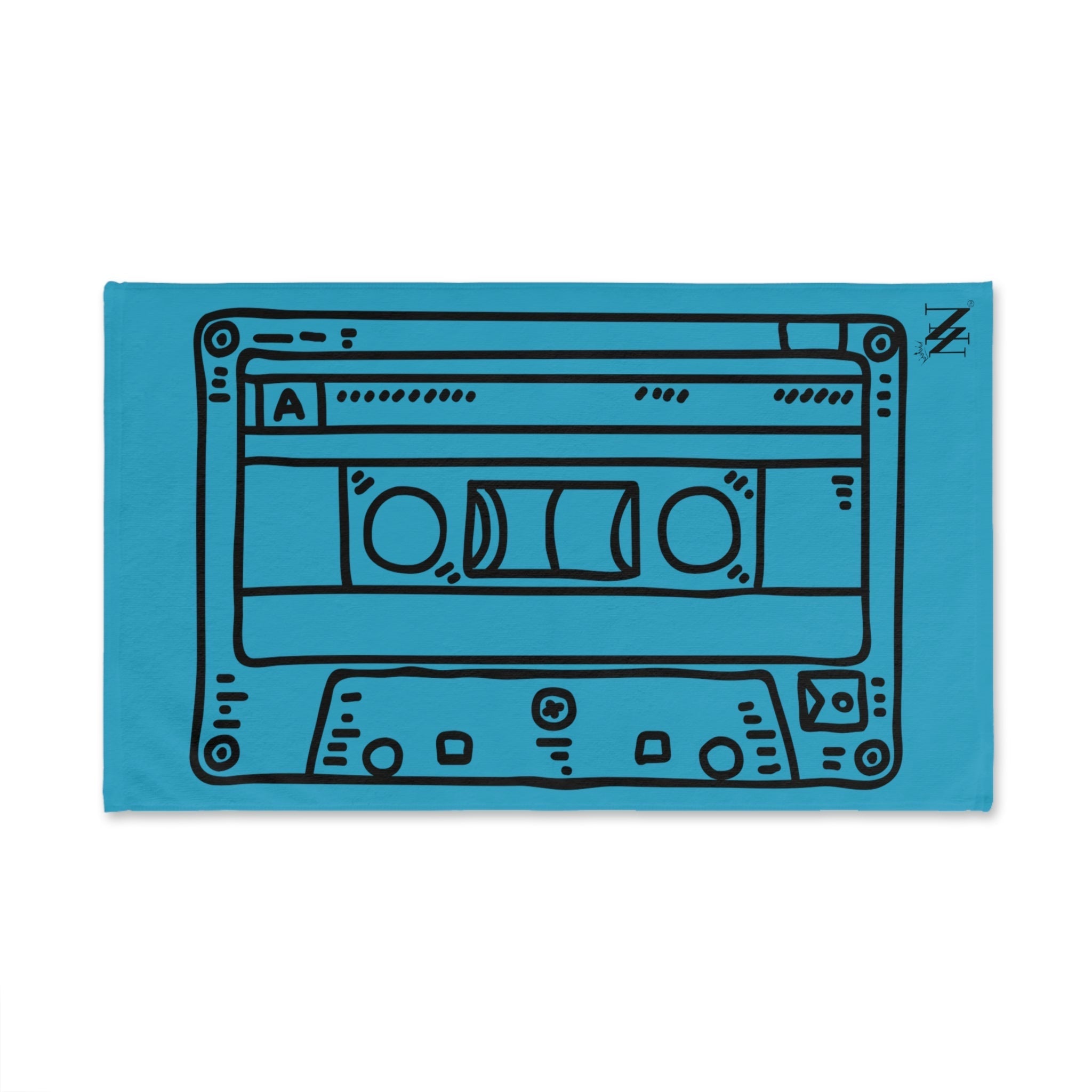 Cassette Black 80s Teal | Novelty Gifts for Boyfriend, Funny Towel Romantic Gift for Wedding Couple Fiance First Year Anniversary Valentines, Party Gag Gifts, Joke Humor Cloth for Husband Men BF NECTAR NAPKINS