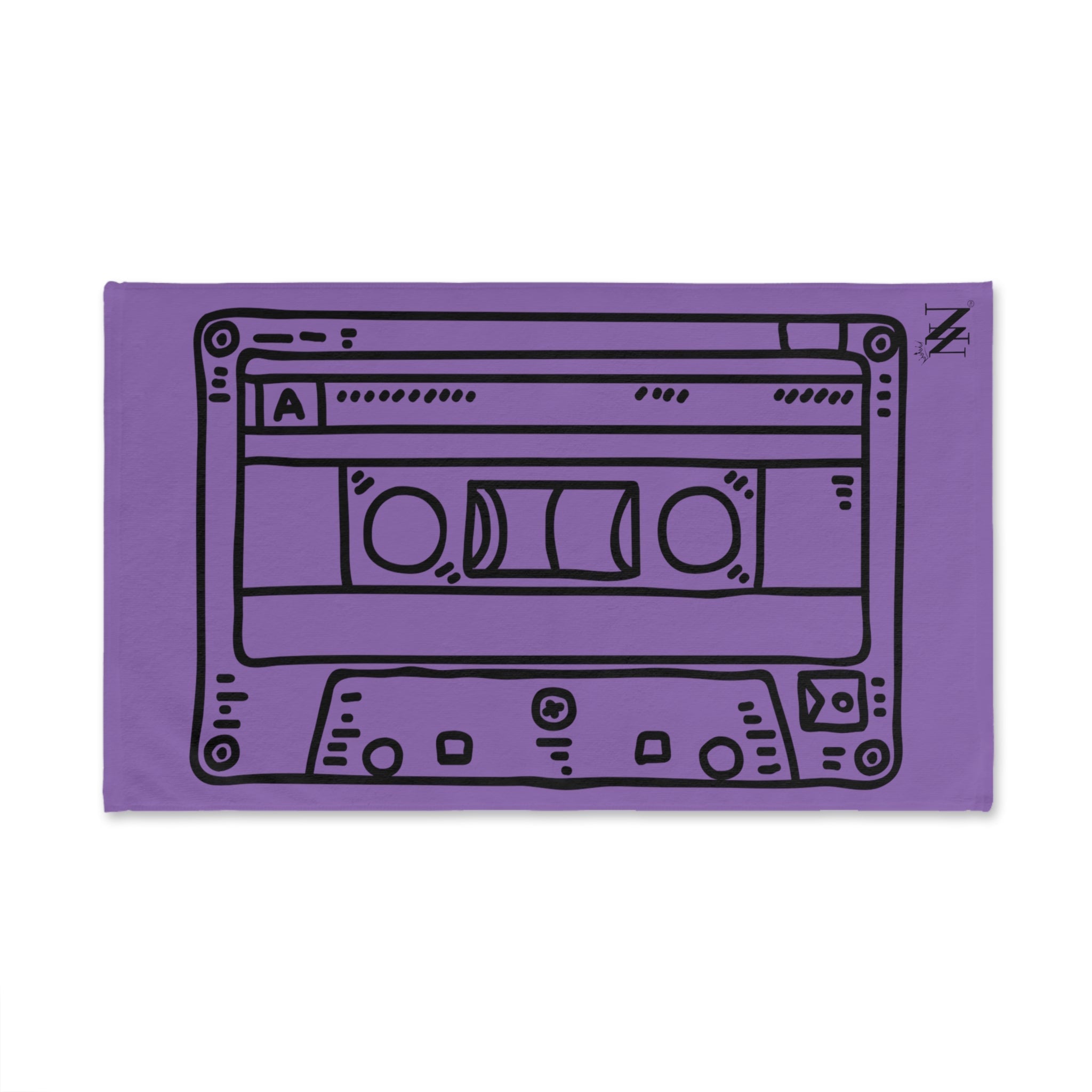 Cassette Black 80sLavendar | Funny Gifts for Men - Gifts for Him - Birthday Gifts for Men, Him, Husband, Boyfriend, New Couple Gifts, Fathers & Valentines Day Gifts, Hand Towels NECTAR NAPKINS