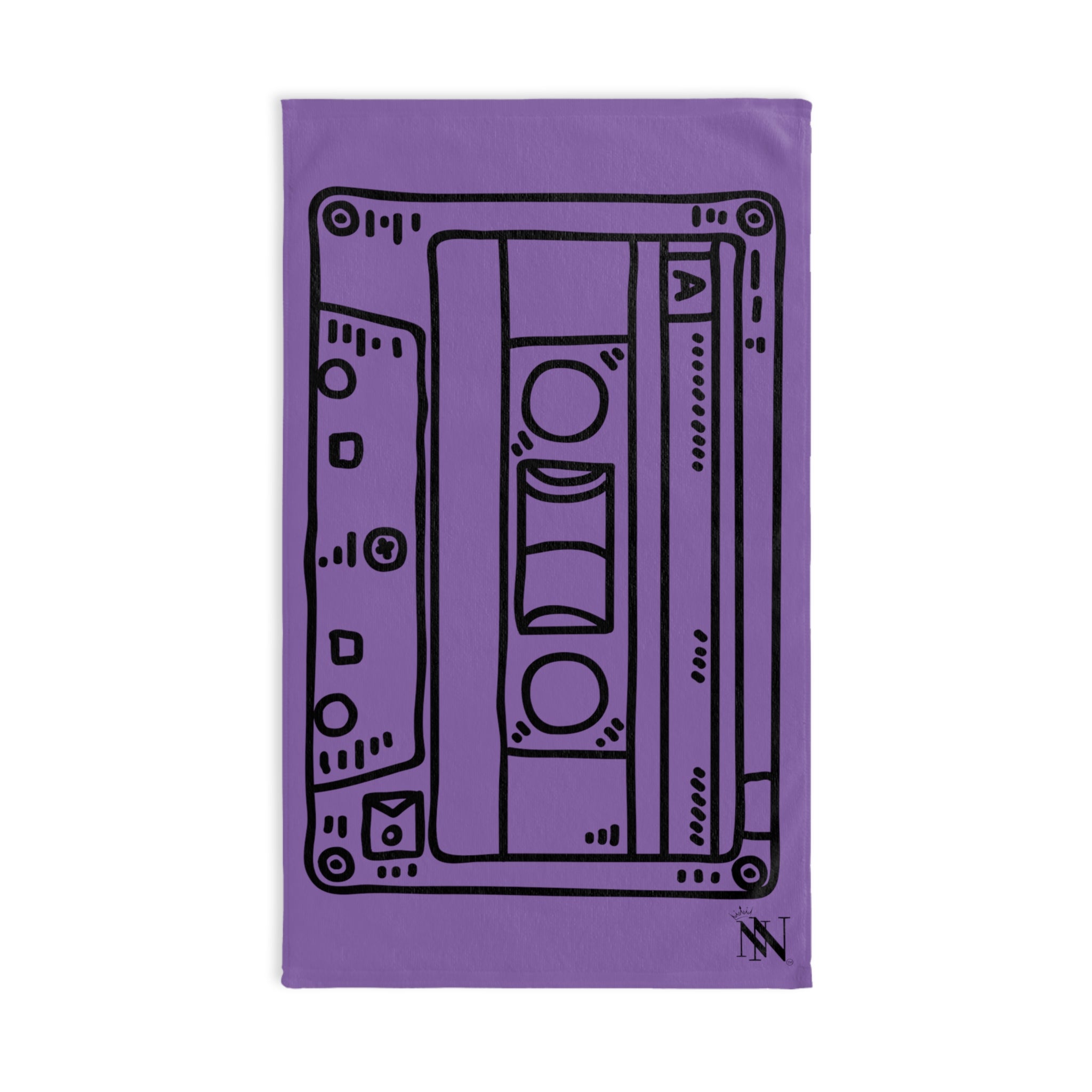 Cassette Black 80sLavendar | Funny Gifts for Men - Gifts for Him - Birthday Gifts for Men, Him, Husband, Boyfriend, New Couple Gifts, Fathers & Valentines Day Gifts, Hand Towels NECTAR NAPKINS