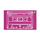 Cassette Tape 80s Fuscia | Funny Gifts for Men - Gifts for Him - Birthday Gifts for Men, Him, Husband, Boyfriend, New Couple Gifts, Fathers & Valentines Day Gifts, Hand Towels NECTAR NAPKINS