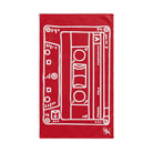 Cassette Tape 80s Red | Sexy Gifts for Boyfriend, Funny Towel Romantic Gift for Wedding Couple Fiance First Year 2nd Anniversary Valentines, Party Gag Gifts, Joke Humor Cloth for Husband Men BF NECTAR NAPKINS