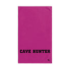 Cave Hunter Fuscia | Funny Gifts for Men - Gifts for Him - Birthday Gifts for Men, Him, Husband, Boyfriend, New Couple Gifts, Fathers & Valentines Day Gifts, Hand Towels NECTAR NAPKINS
