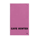 Cave Hunter Pink | Novelty Gifts for Boyfriend, Funny Towel Romantic Gift for Wedding Couple Fiance First Year Anniversary Valentines, Party Gag Gifts, Joke Humor Cloth for Husband Men BF NECTAR NAPKINS