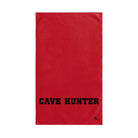 Cave Hunter Red | Sexy Gifts for Boyfriend, Funny Towel Romantic Gift for Wedding Couple Fiance First Year 2nd Anniversary Valentines, Party Gag Gifts, Joke Humor Cloth for Husband Men BF NECTAR NAPKINS