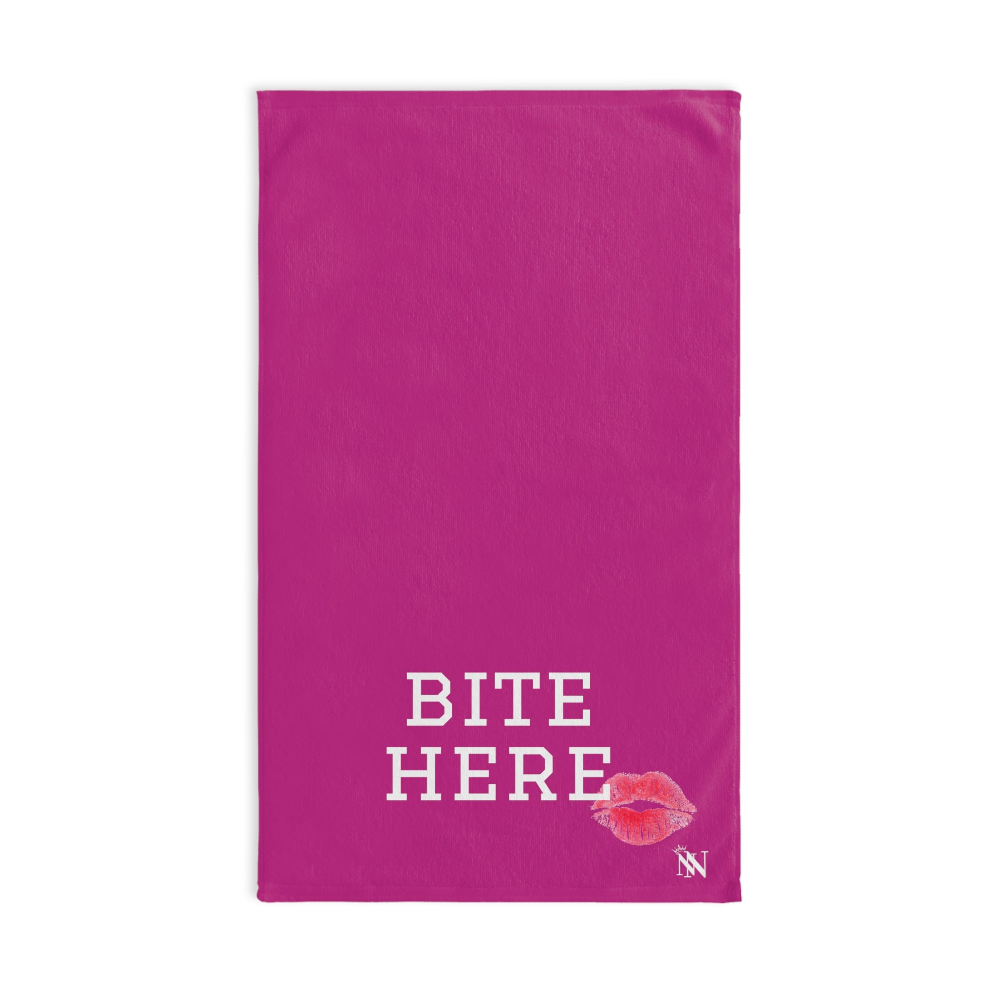 Cheer Bite Here Fuscia | Funny Gifts for Men - Gifts for Him - Birthday Gifts for Men, Him, Husband, Boyfriend, New Couple Gifts, Fathers & Valentines Day Gifts, Hand Towels NECTAR NAPKINS