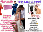 Cuts Love 3D Black | Sexy Gifts for Boyfriend, Funny Towel Romantic Gift for Wedding Couple Fiance First Year 2nd Anniversary Valentines, Party Gag Gifts, Joke Humor Cloth for Husband Men BF NECTAR NAPKINS