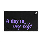 Day My Life Black | Sexy Gifts for Boyfriend, Funny Towel Romantic Gift for Wedding Couple Fiance First Year 2nd Anniversary Valentines, Party Gag Gifts, Joke Humor Cloth for Husband Men BF NECTAR NAPKINS