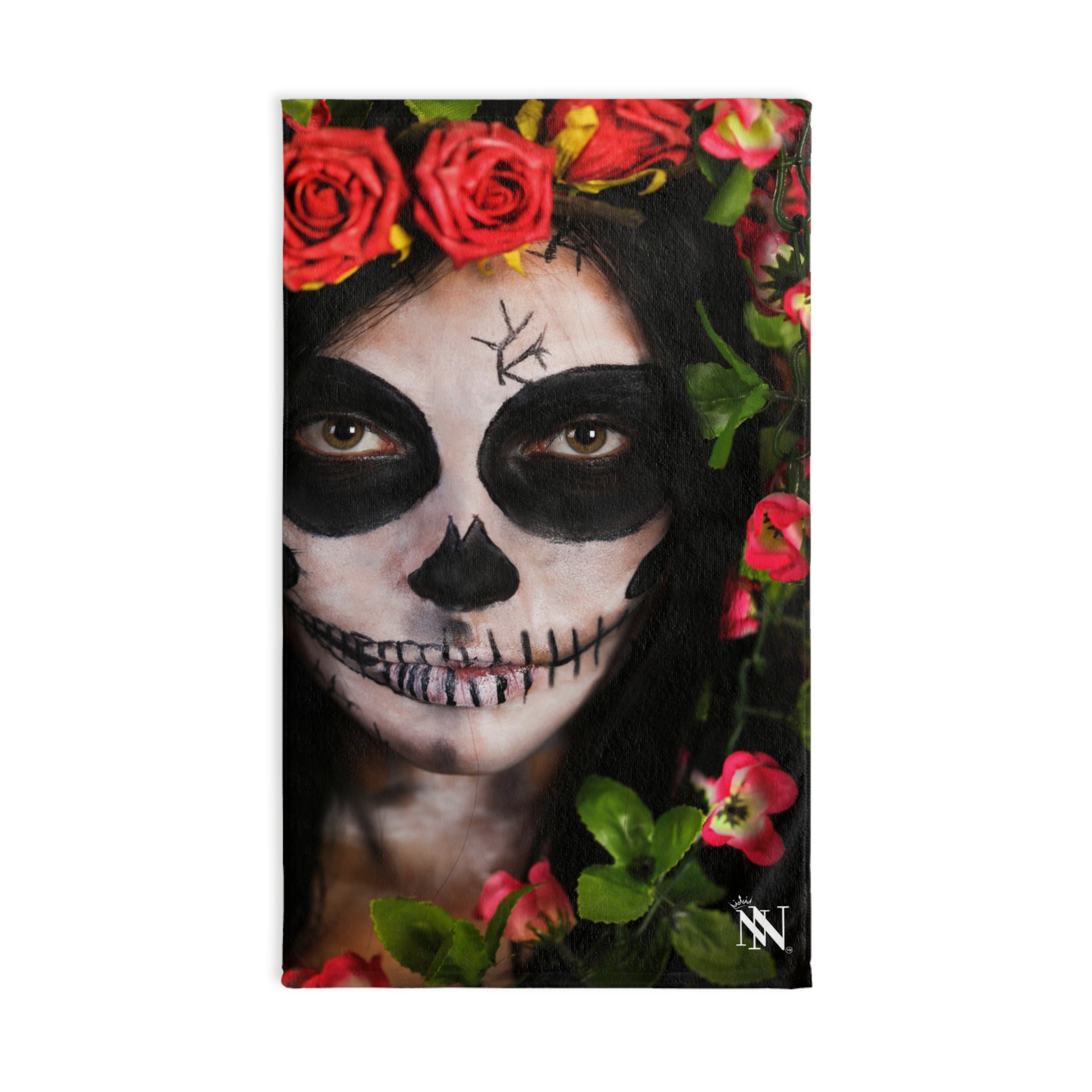 Day of Dead  | Hand Hand Towel y Wedding Gifts Party Bridal Cotton Couples Rag 2nd Anniversary Her Him His Hers Wife Boyfriend Girlfriend Valentine NECTAR NAPKINS