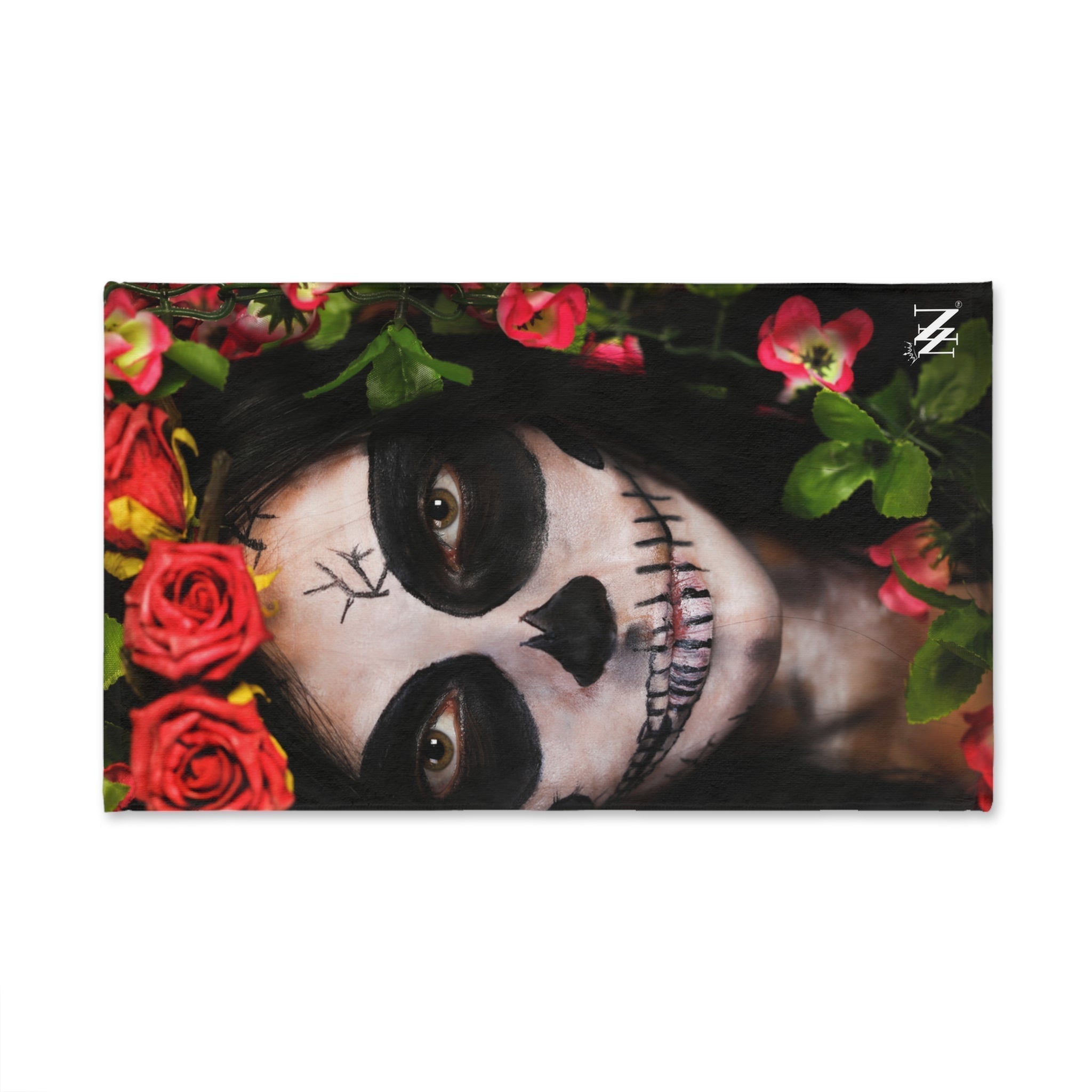 Day of Dead  | Hand Hand Towel y Wedding Gifts Party Bridal Cotton Couples Rag 2nd Anniversary Her Him His Hers Wife Boyfriend Girlfriend Valentine NECTAR NAPKINS