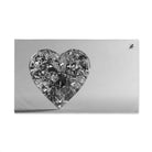 Diamond Heart 3D White | Funny Gifts for Men - Gifts for Him - Birthday Gifts for Men, Him, Her, Husband, Boyfriend, Girlfriend, New Couple Gifts, Fathers & Valentines Day Gifts, Christmas Gifts NECTAR NAPKINS